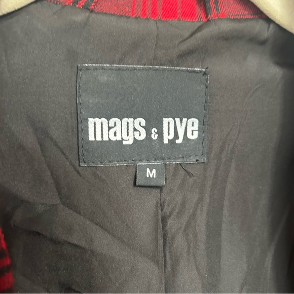 Mags & Pye 2 LF Plaid Harness Blazer Sz M Red - Picture 7 of 8